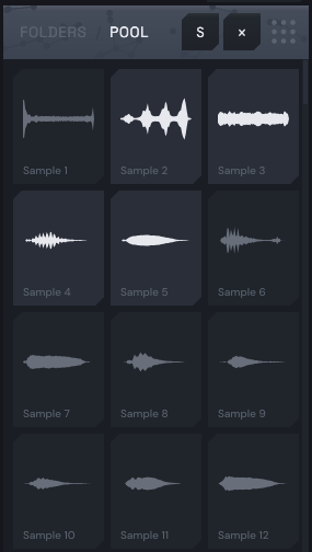 Sample pool tiles